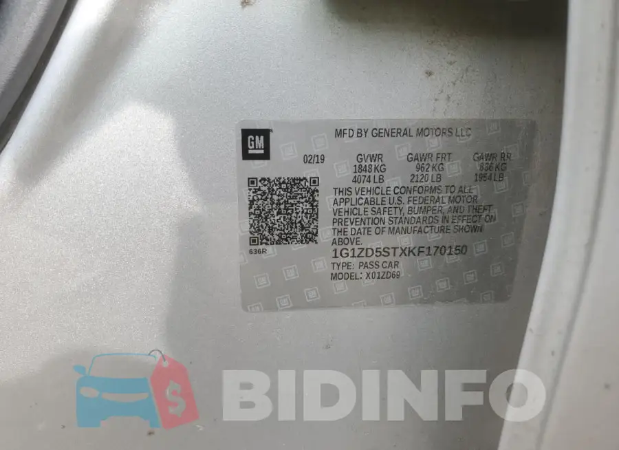 1G1ZD5STXKF170150 Photo# 12