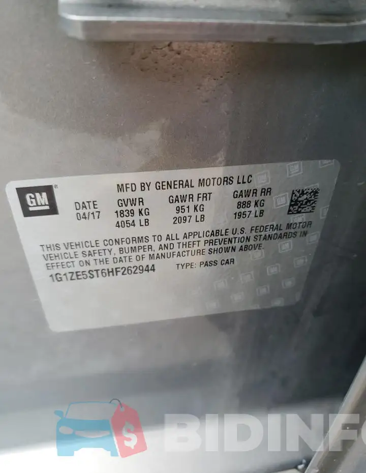 1G1ZE5ST6HF262944 Photo# 12