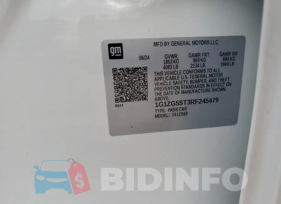 1G1ZG5ST3RF245479 Photo# 12