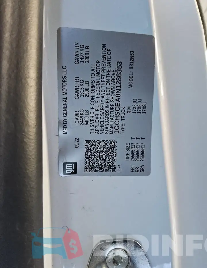 1GCHSCEA0N1286353 Photo# 12