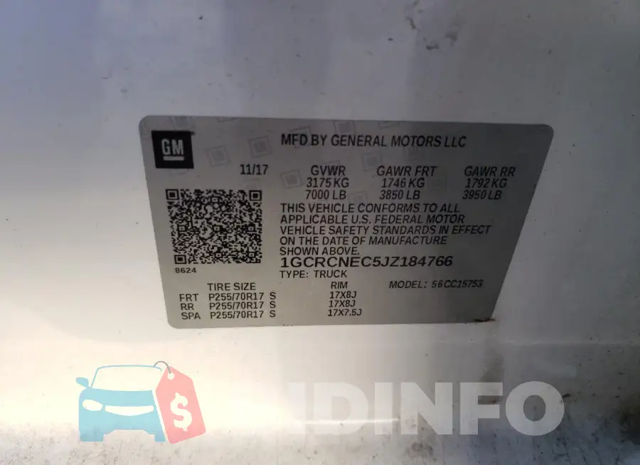 1GCRCNEC5JZ184766 Photo# 13