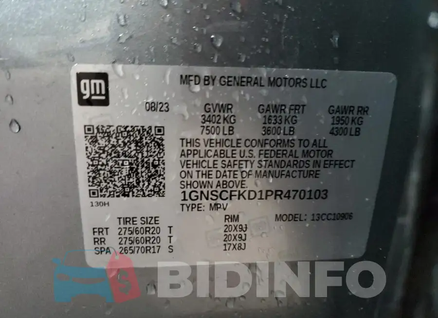1GNSCFKD1PR470103 Photo# 13
