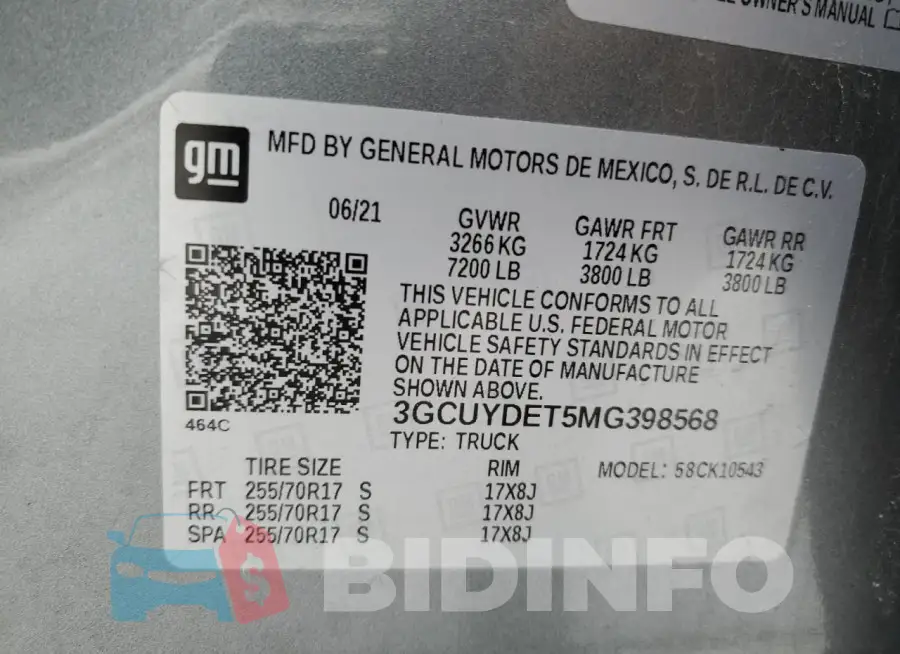 3GCUYDET5MG398568 Photo# 12