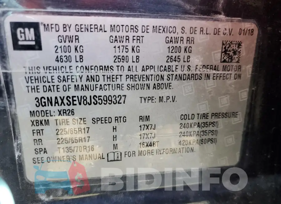 3GNAXSEV8JS599327 Photo# 13