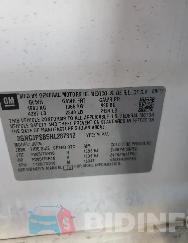 3GNCJPSB5HL287312 Photo# 13