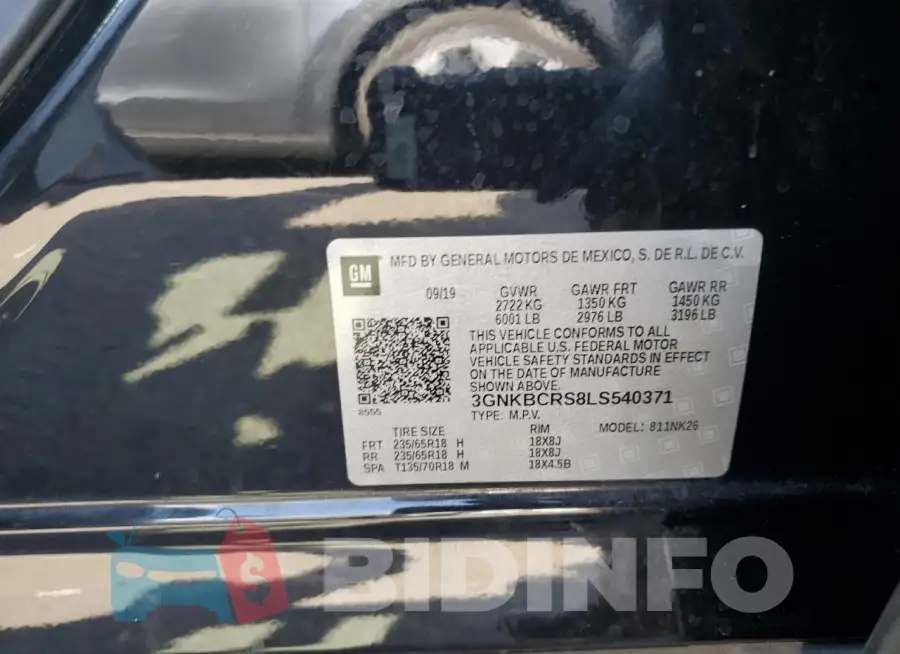 3GNKBCRS8LS540371 Photo# 13