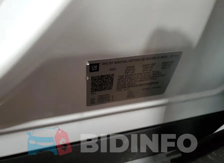 3GNKBHRS4MS552919 Photo# 14