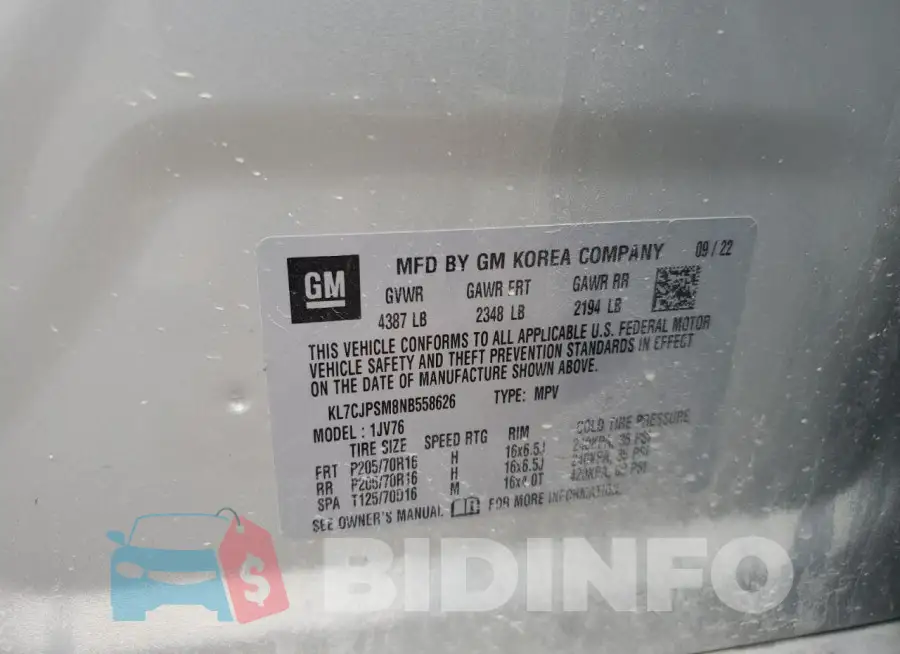 KL7CJPSM8NB558626 Photo# 13