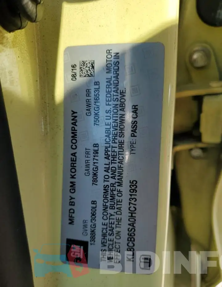 KL8CB6SA0HC731935 Photo# 12