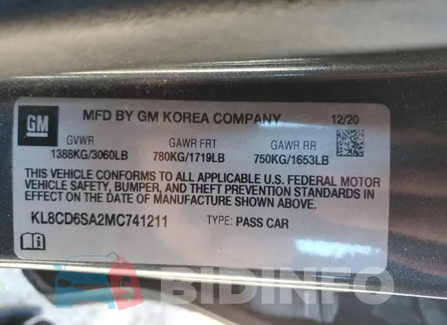 KL8CD6SA2MC741211 Photo# 12