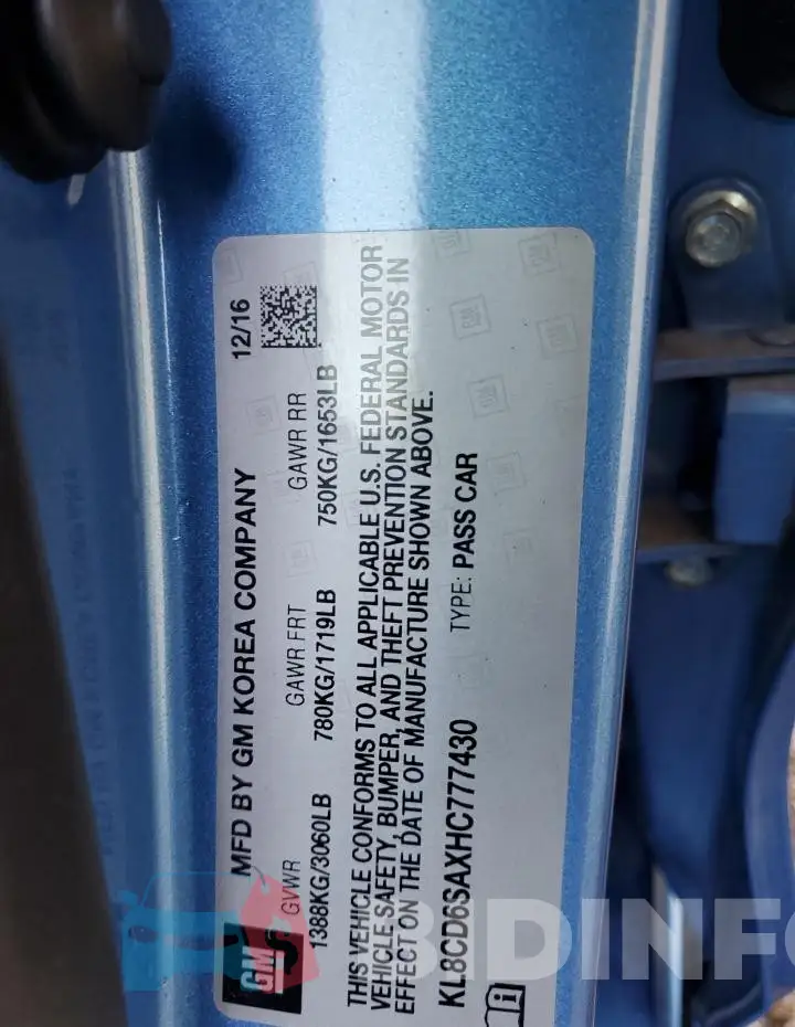 KL8CD6SAXHC777430 Photo# 12