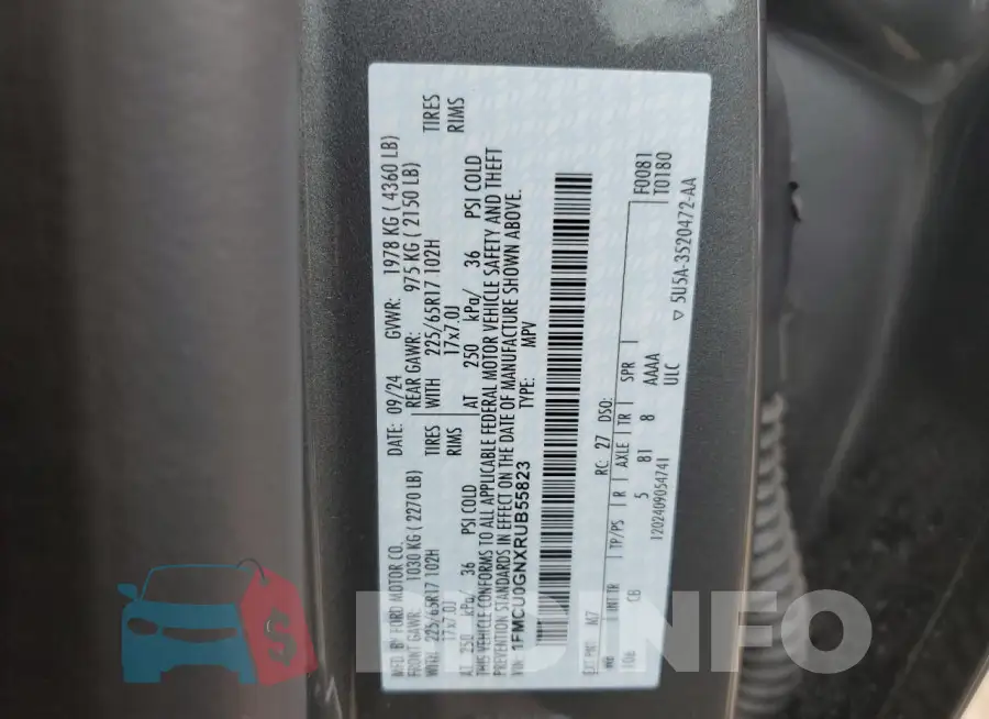 1FMCU0GNXRUB55823 Photo# 13