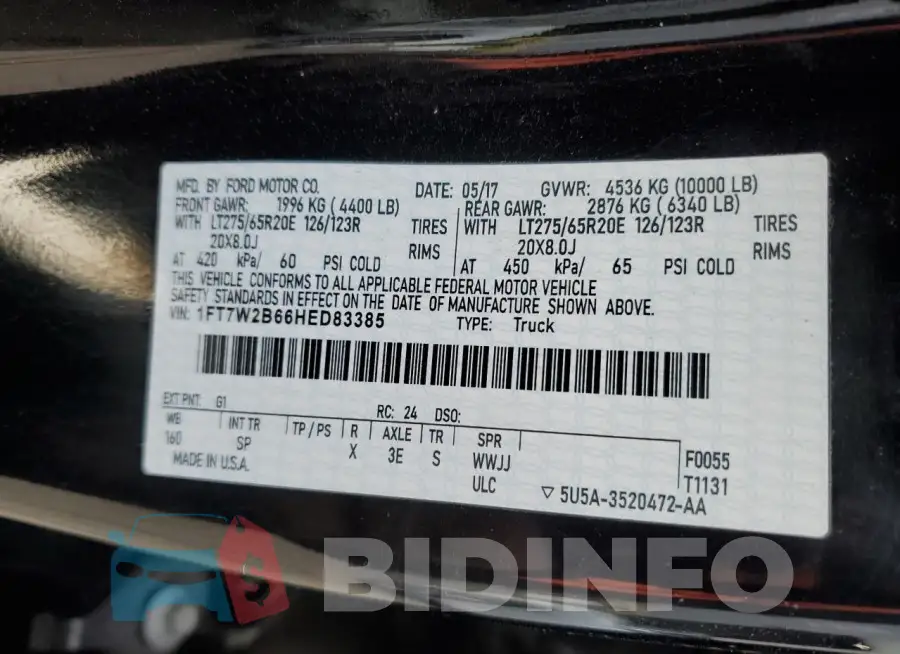 1FT7W2B66HED83385 Photo# 13