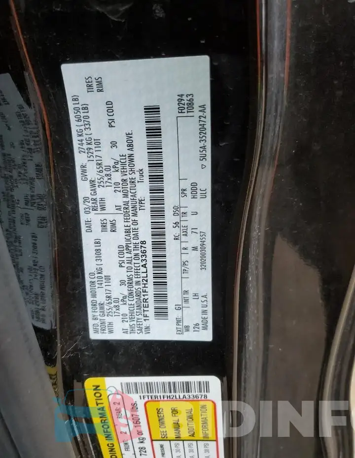 1FTER1FH2LLA33678 Photo# 12