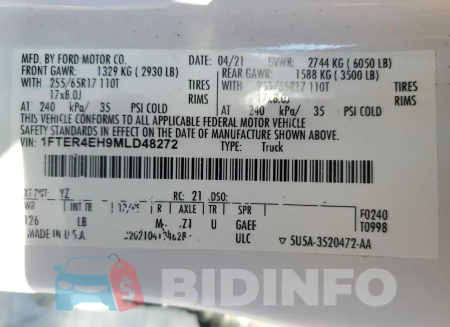 1FTER4EH9MLD48272 Photo# 13