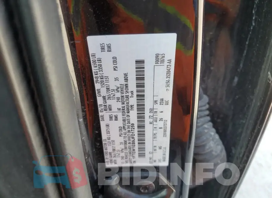 1FTEW1EB9JFD17259 Photo# 12