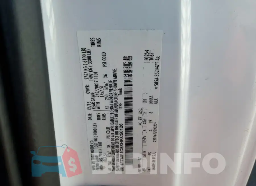 1FTMF1C8XHKC50126 Photo# 12