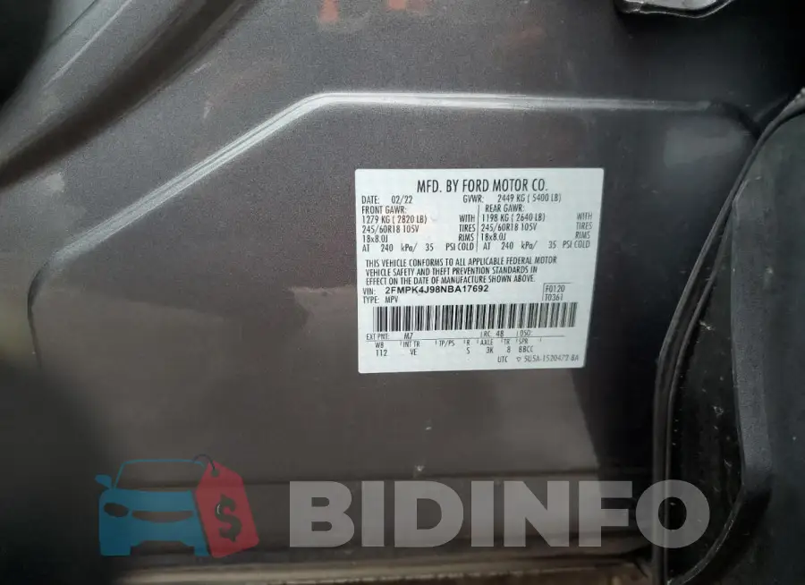 2FMPK4J98NBA17692 Photo# 13
