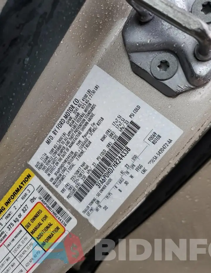 3FA6P0HD7HR244338 Photo# 12