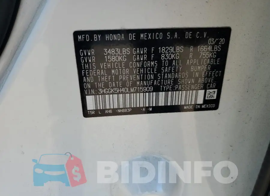 3HGGK5H40LM715909 Photo# 12