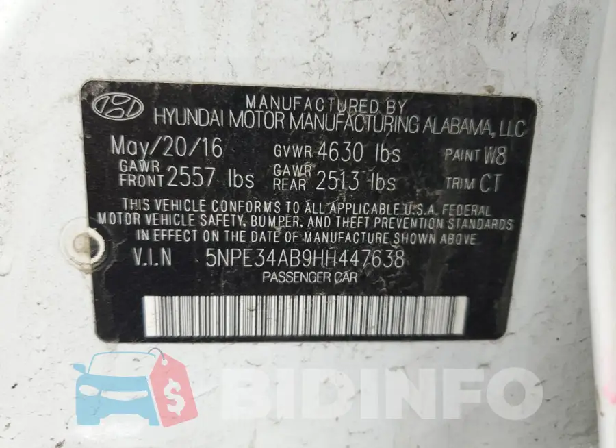 5NPE34AB9HH447638 Photo# 12