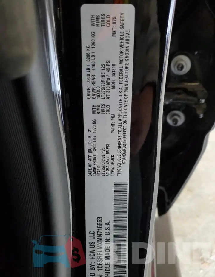 1C6SRFLMXMN716663 Photo# 12