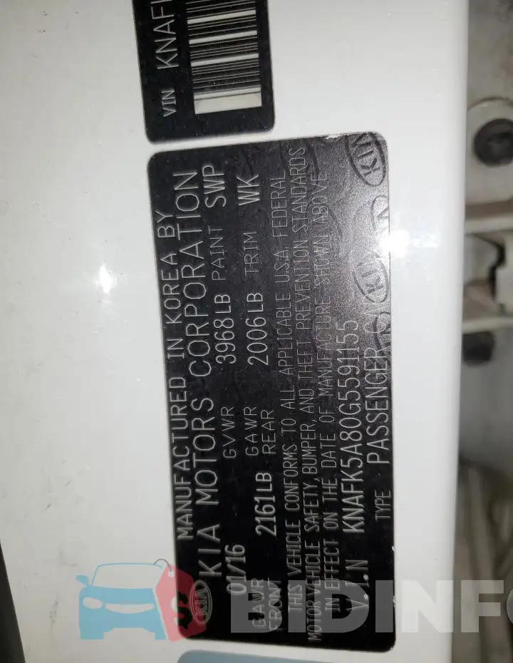 KNAFK5A80G5591155 Photo# 12