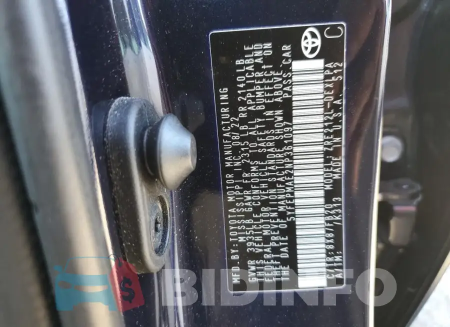 5YFEPMAE2NP361097 Photo# 13