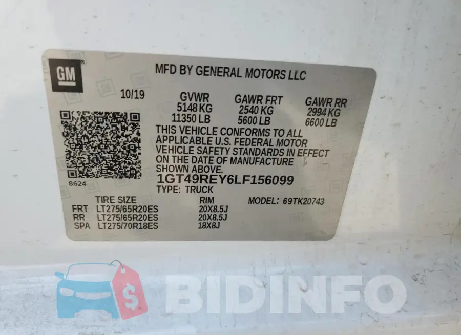 1GT49REY6LF156099 Photo# 13