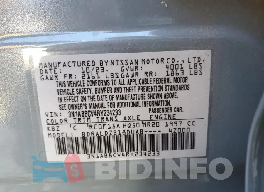 3N1AB8CV4RY234233 Photo# 12