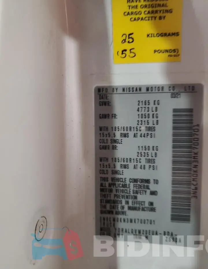 3N6CM0KN3MK700701 Photo# 13