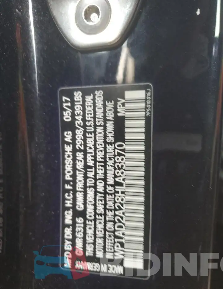 WP1AD2A28HLA83870 Photo# 13