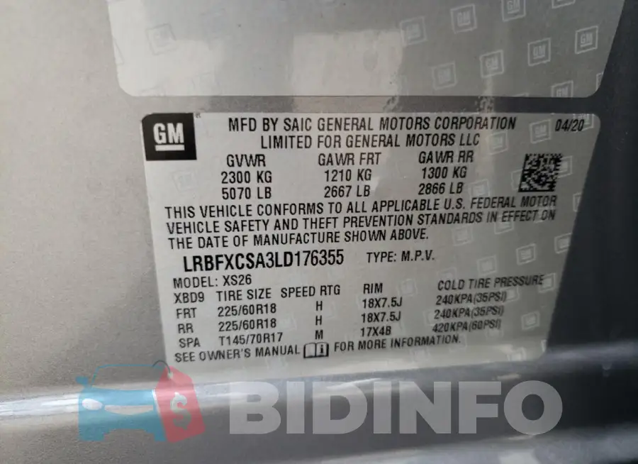 LRBFXCSA3LD176355 Photo# 13