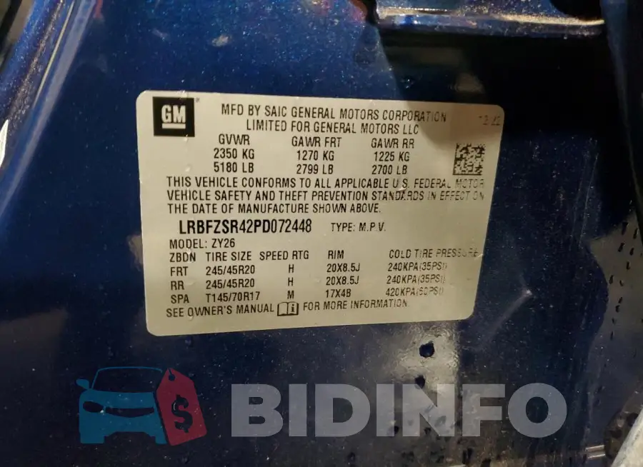 LRBFZSR42PD072448 Photo# 13