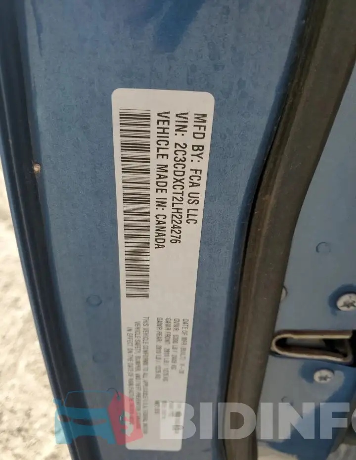 2C3CDXCT2LH224276 Photo# 13