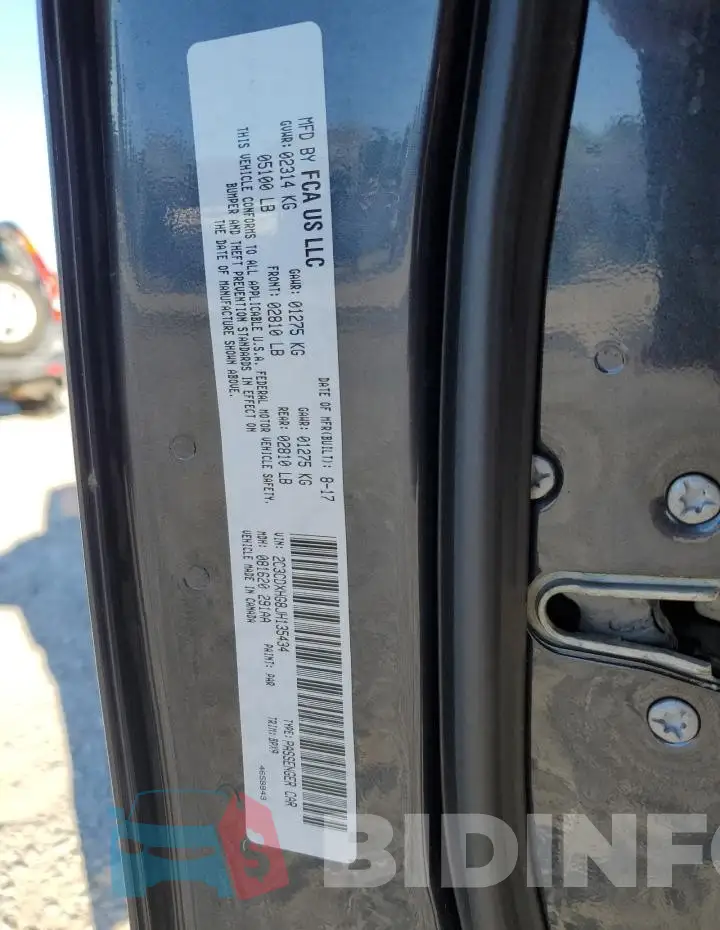 2C3CDXHG8JH135434 Photo# 12