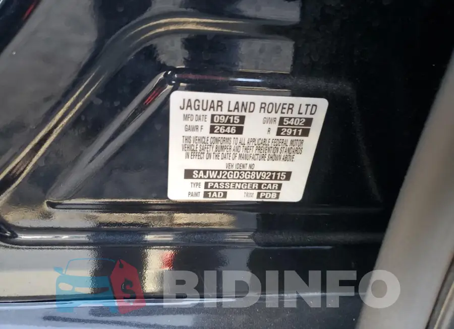 SAJWJ2GD3G8V92115 Photo# 12