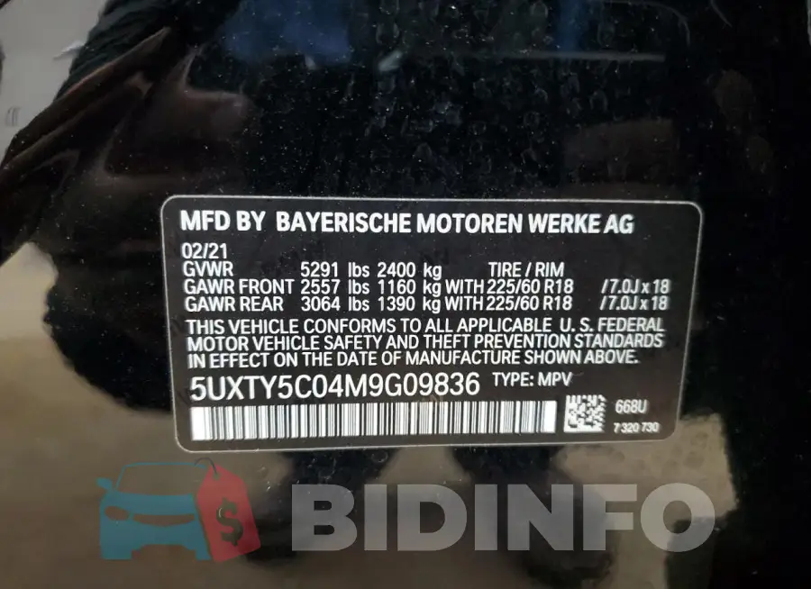 5UXTY5C04M9G09836 Photo# 13