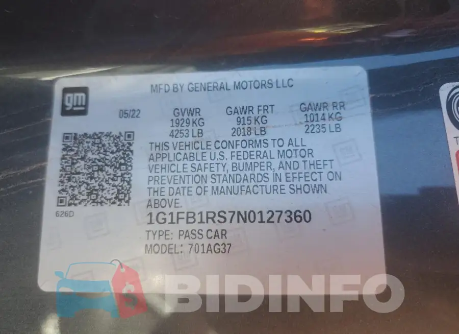 1G1FB1RS7N0127360 Photo# 12
