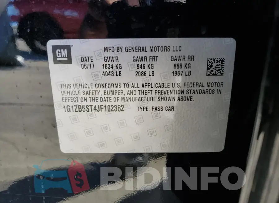1G1ZB5ST4JF102382 Photo# 12