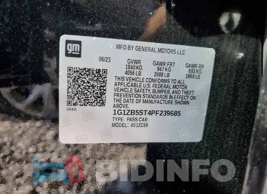 1G1ZB5ST4PF239685 Photo# 12