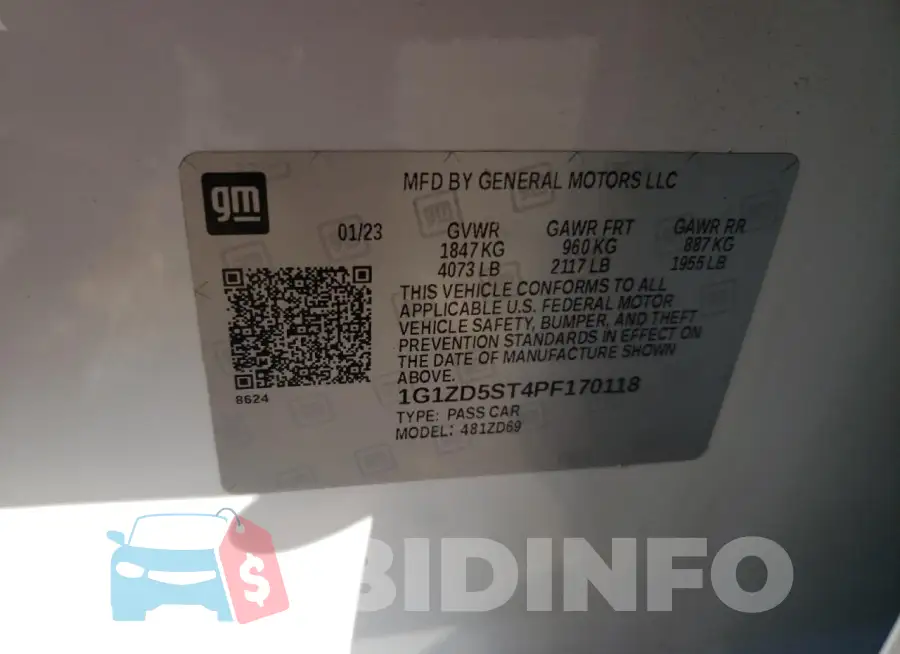 1G1ZD5ST4PF170118 Photo# 13