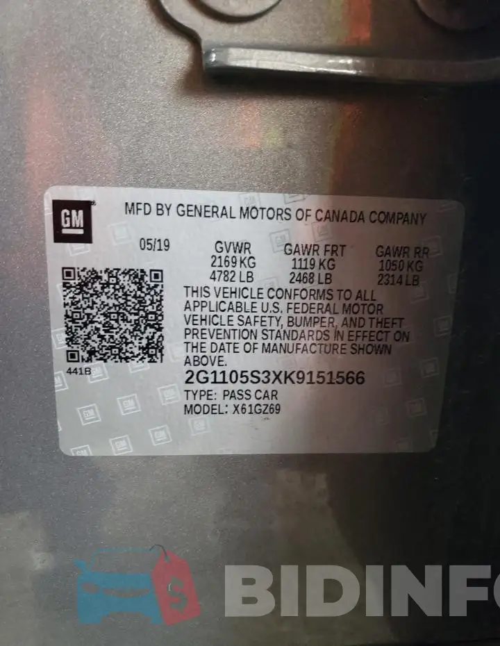 2G1105S3XK9151566 Photo# 12