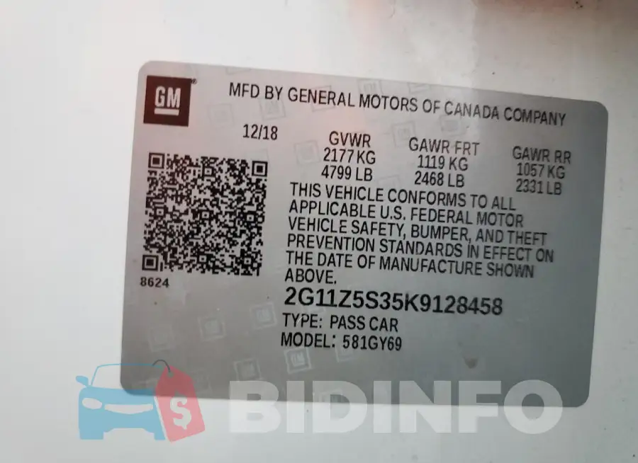 2G11Z5S35K9128458 Photo# 12