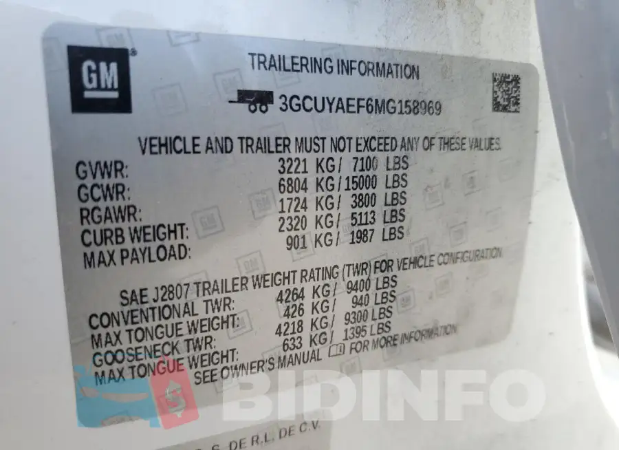3GCUYAEF6MG158969 Photo# 12