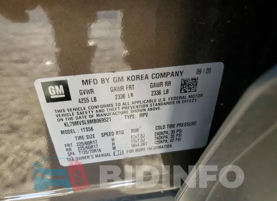 KL79MVSL9MB069521 Photo# 14