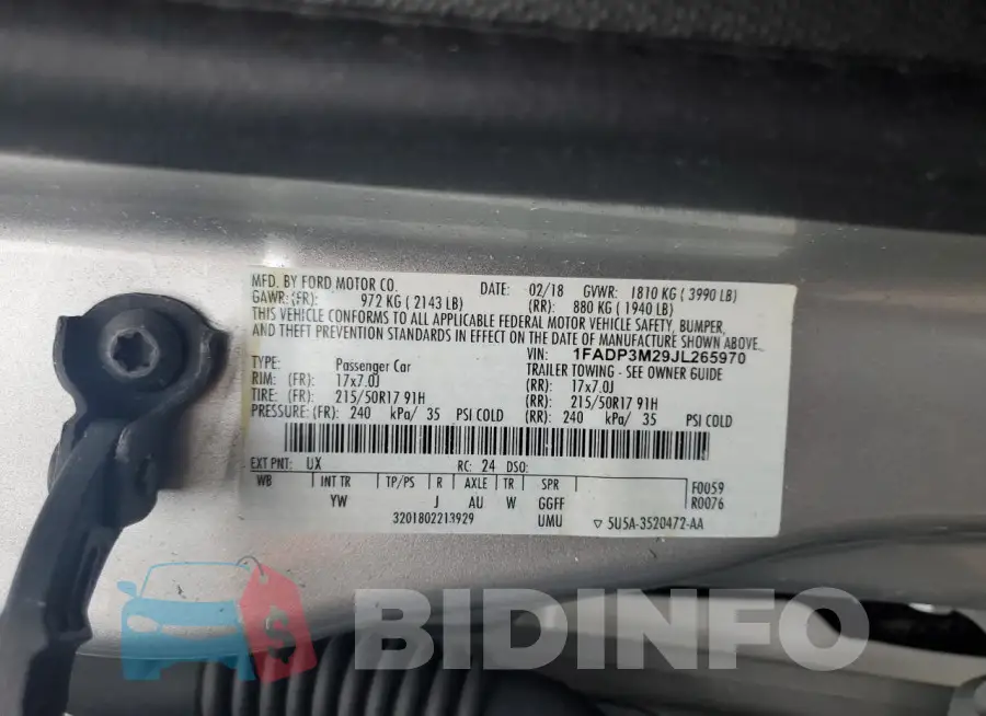 1FADP3M29JL265970 Photo# 13