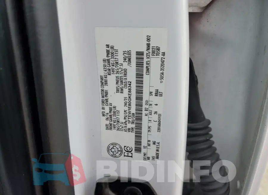1FTEW1E80GKE88342 Photo# 12