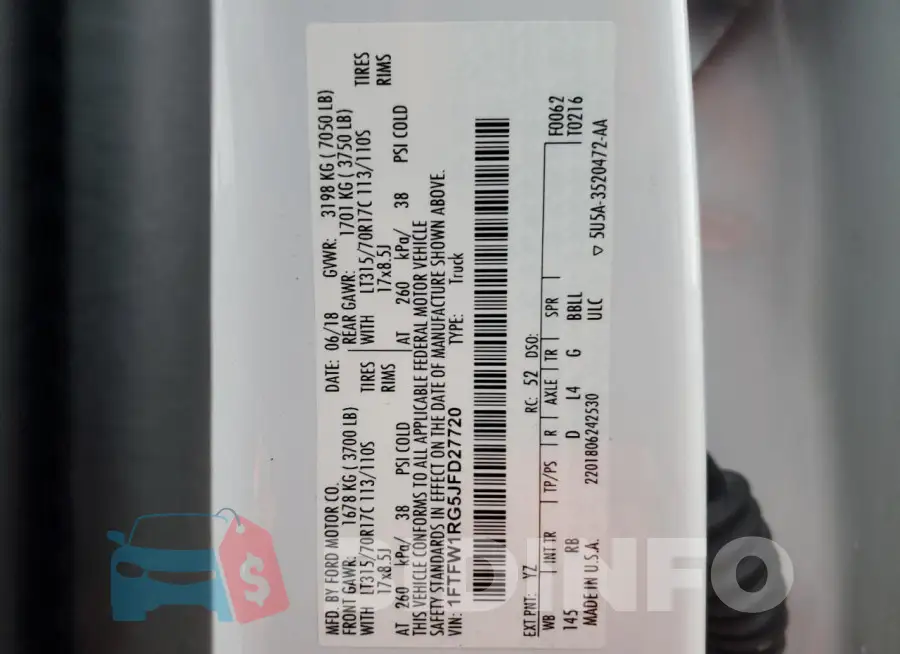 1FTFW1RG5JFD27720 Photo# 12