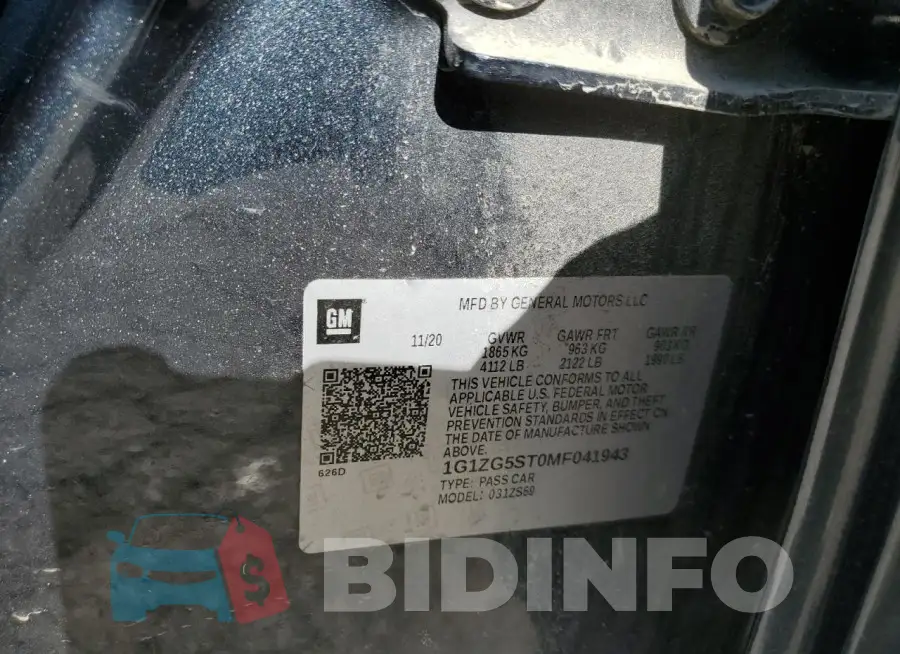 1G1ZG5ST0MF041943 Photo# 13